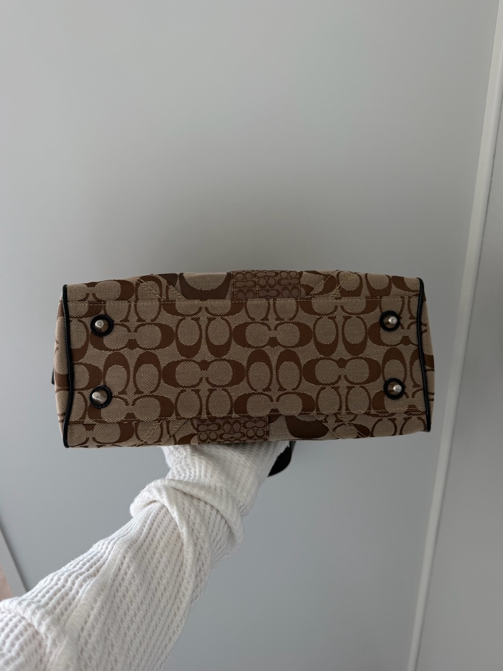 Y2K Coach Signature Patchwork Shoulder Bag - Picture 6 of 9